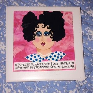 Whimsical Funny Divorce Wall Art Tile